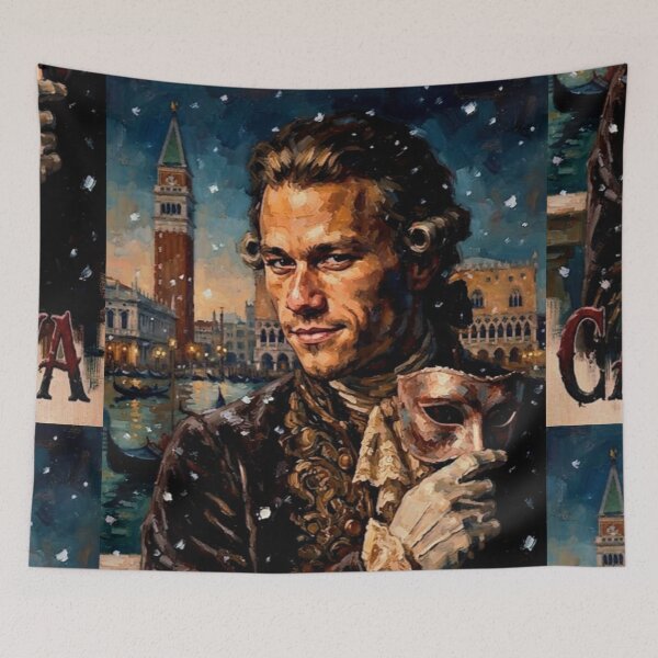 Item preview, Casanova Retro Period Romance Drama Comedy Tribute Art Poster designed and sold by Art's Diner.
