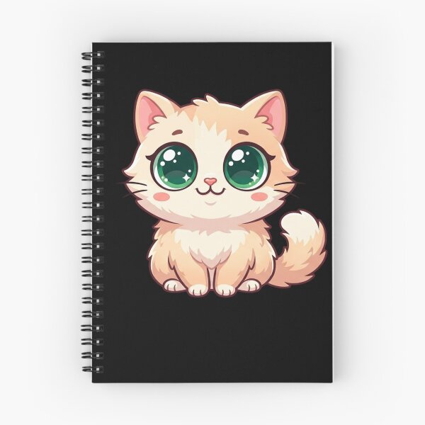 Item preview, Kawaii Emerald-Eyed Chibi Cat designed and sold by CatstheticShop1.