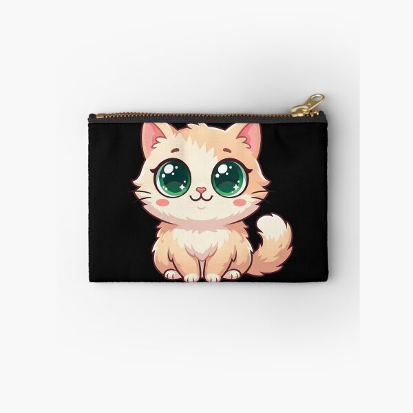 Item preview, Kawaii Emerald-Eyed Chibi Cat designed and sold by CatstheticShop1.