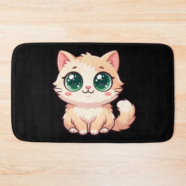 Item preview, Kawaii Emerald-Eyed Chibi Cat designed and sold by CatstheticShop1.