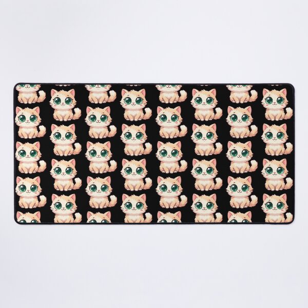 Item preview, Kawaii Emerald-Eyed Chibi Cat designed and sold by CatstheticShop1.