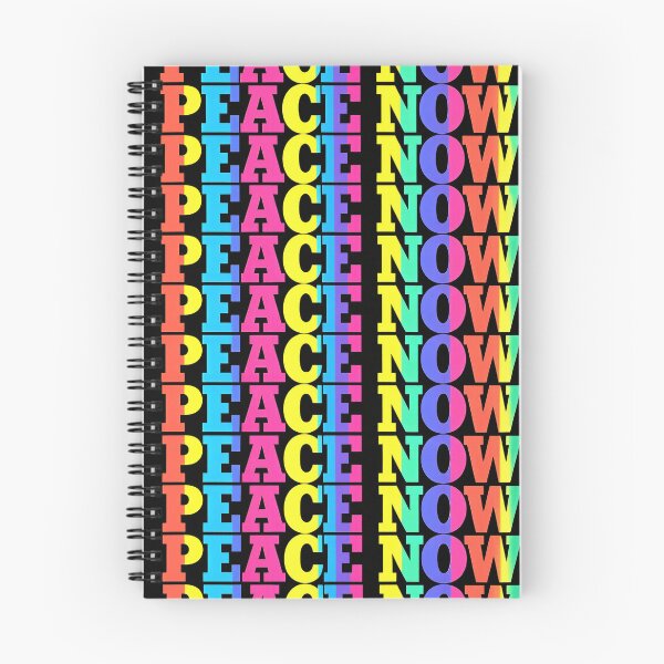 Item preview, Peace Now In Neon Rainbow Bold Pattern designed and sold by Art Cards Cache.