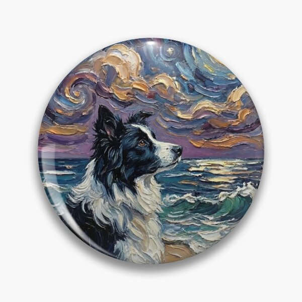 Item preview, Beach Night – Border Collie designed and sold by AjaTrier.