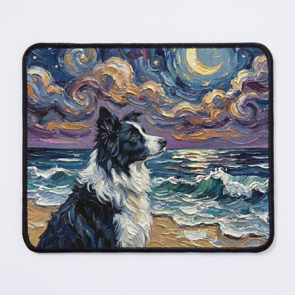Item preview, Beach Night – Border Collie designed and sold by AjaTrier.