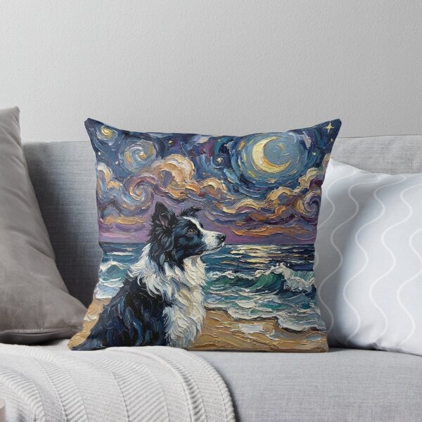 Item preview, Beach Night – Border Collie designed and sold by AjaTrier.