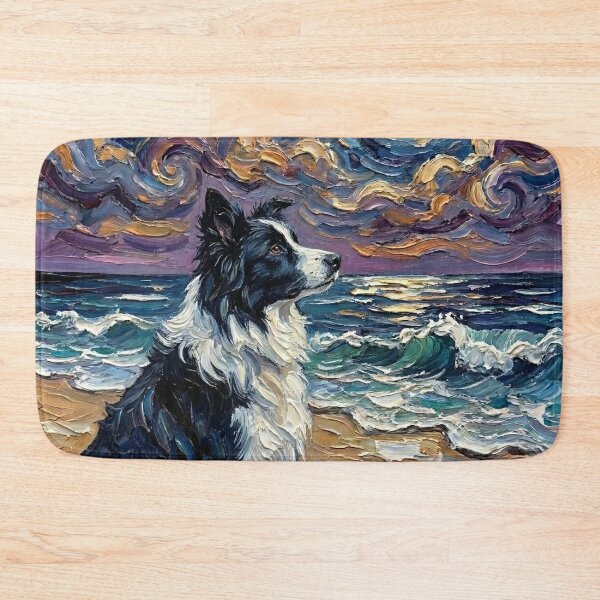 Item preview, Beach Night – Border Collie designed and sold by AjaTrier.