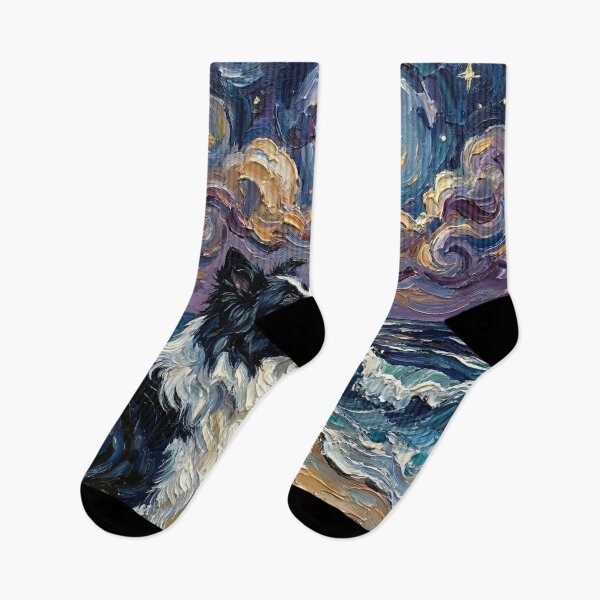 Item preview, Beach Night – Border Collie designed and sold by AjaTrier.