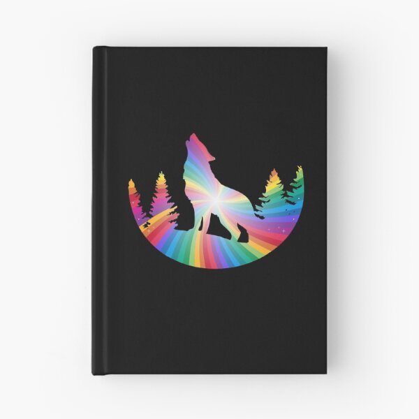 Item preview, Rainbow Howling Wolf designed and sold by Tao's Inspired Hands.
