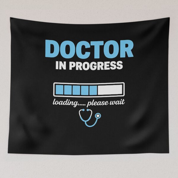 Aperçu de l'œuvre Stethoscope Doctor In Progress Loading Please Wait Funny Medical Student créée et vendue par viectory.