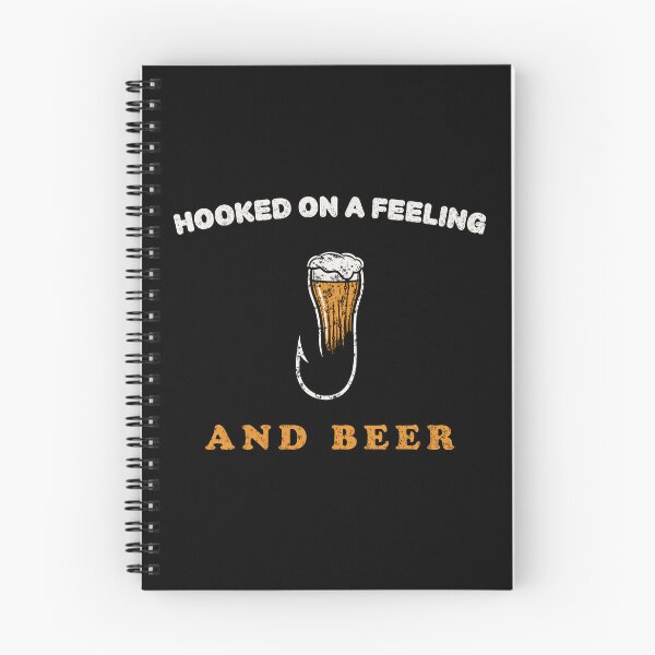 Item preview, Hooked on a Feeling & Beer Retro Fishing Shirt designed and sold by PrintAtelier.