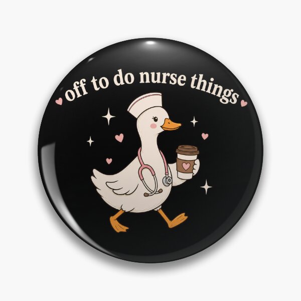 Item preview, Off To Do Nurse Things Funny Nurse Goose Stethoscope Coffee RN Healthcare designed and sold by VGAfanatic.