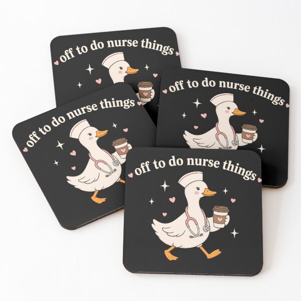 Item preview, Off To Do Nurse Things Funny Nurse Goose Stethoscope Coffee RN Healthcare designed and sold by VGAfanatic.
