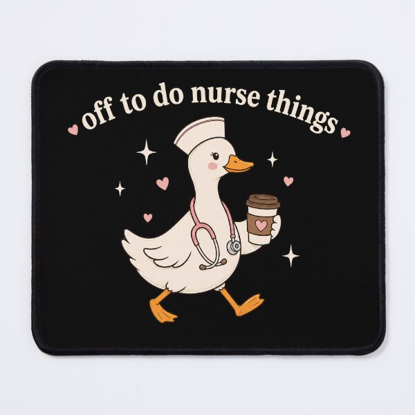 Item preview, Off To Do Nurse Things Funny Nurse Goose Stethoscope Coffee RN Healthcare designed and sold by VGAfanatic.