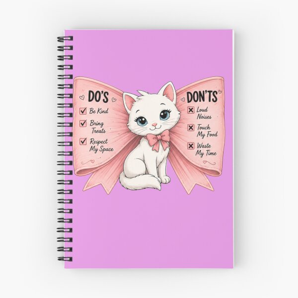 Item preview, The "Do's & Don'ts" (Cat Bow) | Cute Cat Do's & Don'ts Shirt | Funny Cat Lover T-Shirt | Pink Bow Kitty Graphic Tee | Kawaii Cat Gift | Cute Animal Apparel designed and sold by ekemarket.