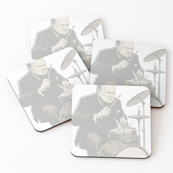 Item preview, Winston Churchill Playing Drummer Unisex Shirt designed and sold by DoubleK-Factory.