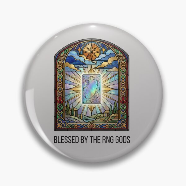Item preview, Stained Glass Holographic Card Sticker - Vintage TCG Art designed and sold by Ink & Void Co..