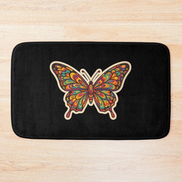 Item preview, Retro Psychedelic Butterfly Sticker 70s Groovy Trippy designed and sold by KCasual.