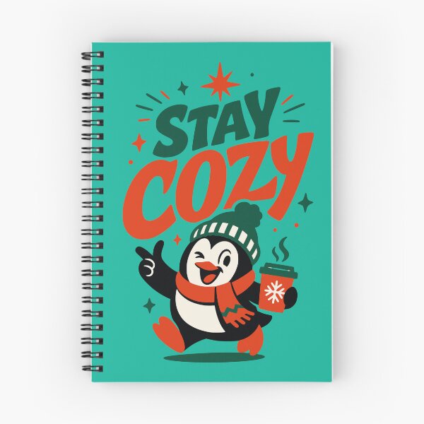 Item preview, Cute Cozy Penguin With Coffee And Stay Cozy designed and sold by RebenCantik.