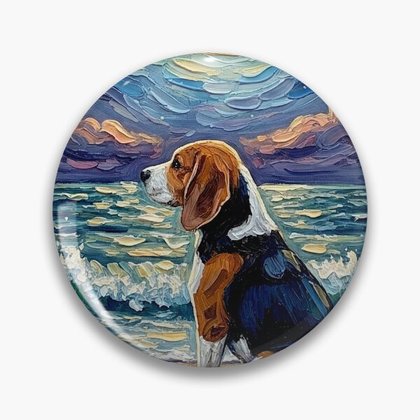 Item preview, Beach Night – Beagle designed and sold by AjaTrier.