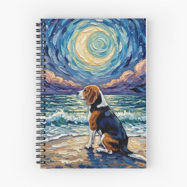 Item preview, Beach Night – Beagle designed and sold by AjaTrier.