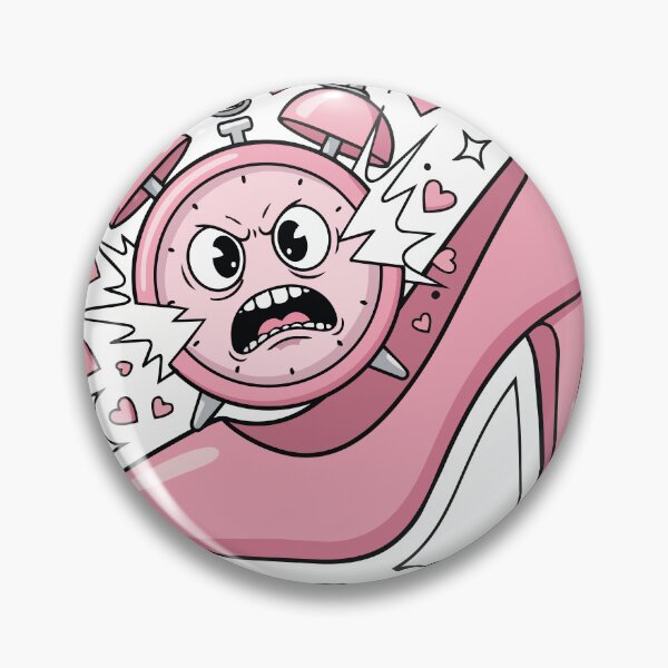 Item preview, "Five More Minutes" Funny Morning Struggle Graphic - Smashing Alarm Clock Art - Pink Aesthetic Y2K Humor designed and sold by BestChoiceService.