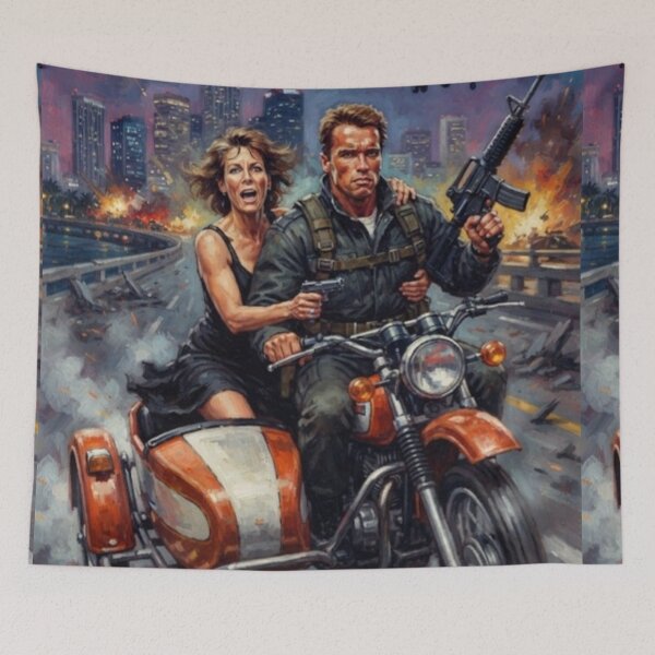 Item preview, True Lies Retro Action Comedy Thriller Drama Tribute Art Poster designed and sold by Art's Diner.