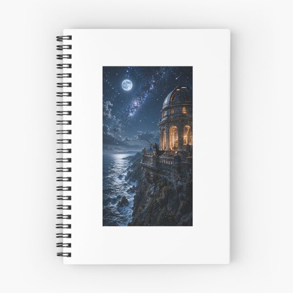 Item preview, The Observatory on the Cliff Celestial Storytelling Art designed and sold by TaiwoDesigns.