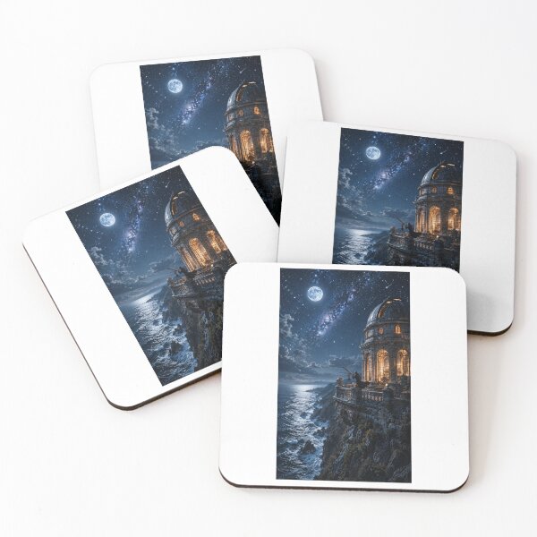 Item preview, The Observatory on the Cliff Celestial Storytelling Art designed and sold by TaiwoDesigns.