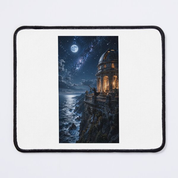 Item preview, The Observatory on the Cliff Celestial Storytelling Art designed and sold by TaiwoDesigns.
