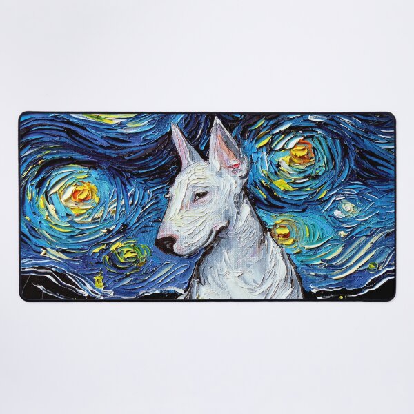 Item preview, Bull Terrier Night designed and sold by AjaTrier.