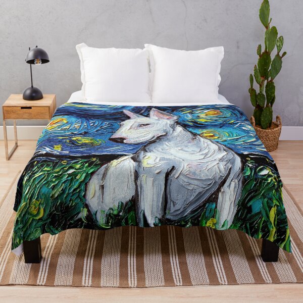 Item preview, Bull Terrier Night designed and sold by AjaTrier.