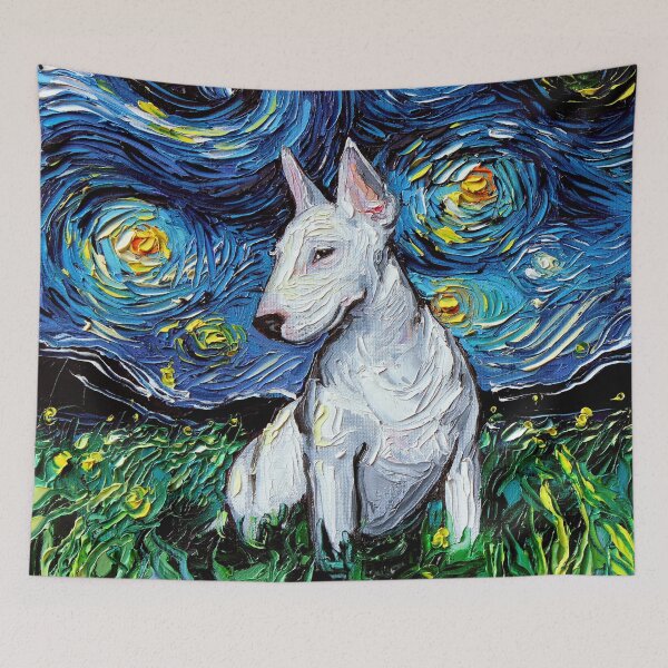 Item preview, Bull Terrier Night designed and sold by AjaTrier.