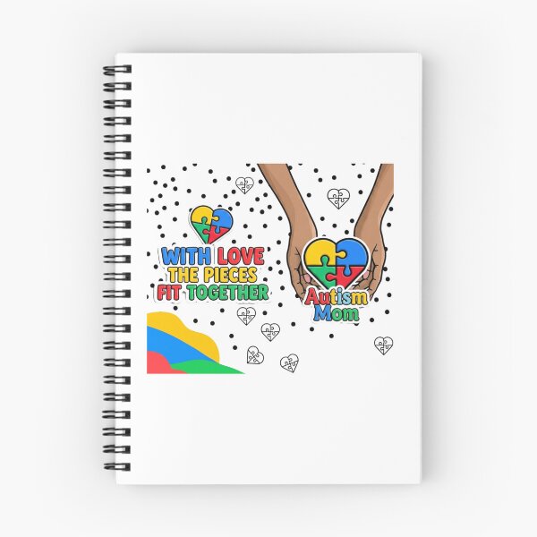 Item preview, Autism Mom – With Love The Pieces Fit Together designed and sold by Lousa Coloring – Creative Designs for Everyday Life.