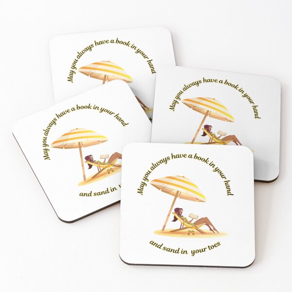 Item preview, A book in your hand and sand in your toes designed and sold by MochaBookClub.
