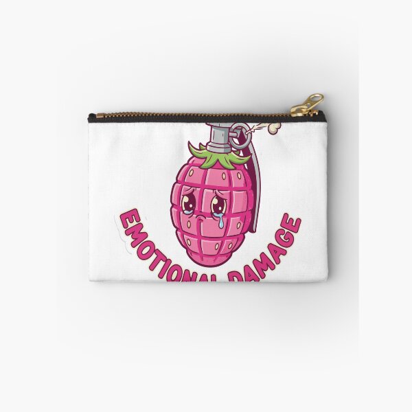 Item preview, "Emotional Damage" Funny Meme Graphic - Sad Pink Grenade - Creepy Cute Pastel Goth Art designed and sold by BestChoiceService.