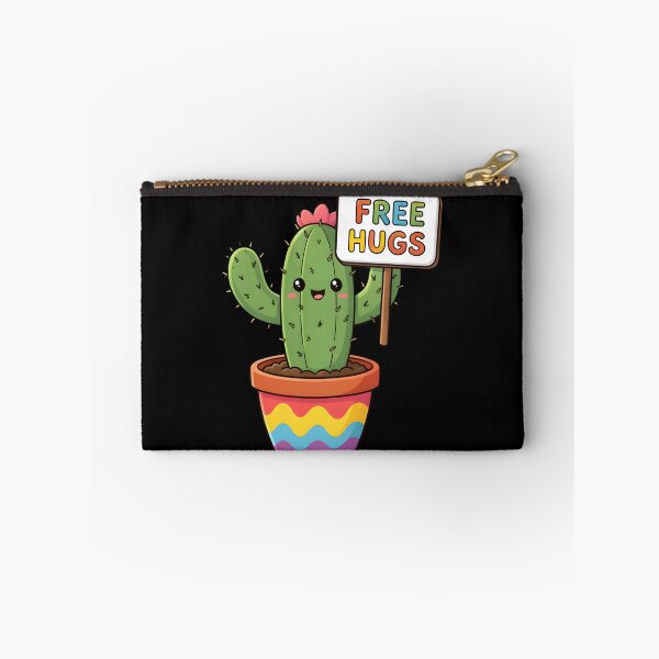Item preview, Cute Cactus Free Hugs Funny Pun Kawaii Succulent designed and sold by KCasual.