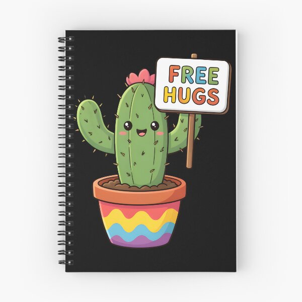 Item preview, Cute Cactus Free Hugs Funny Pun Kawaii Succulent designed and sold by KCasual.