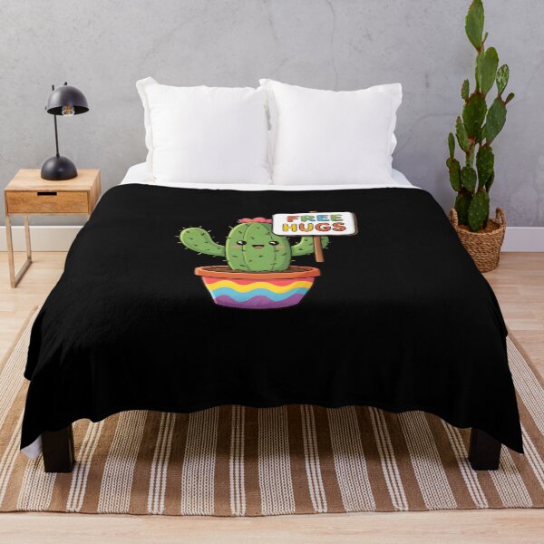 Item preview, Cute Cactus Free Hugs Funny Pun Kawaii Succulent designed and sold by KCasual.