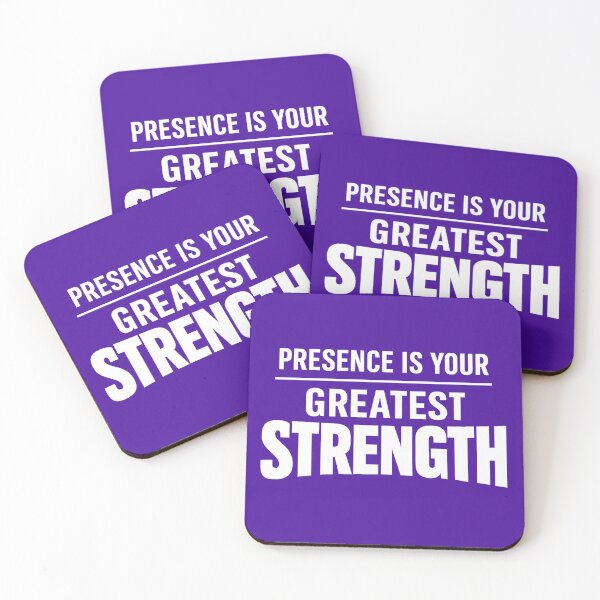 Item preview, Presence Is Your Greatest Strength | Mindfulness Meditation Inspirational Quote designed and sold by DesignHouse07.