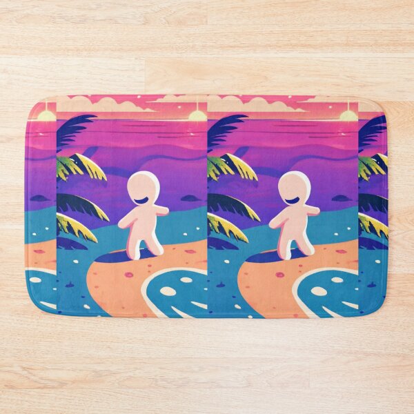 Item preview, Illustration - Stylized Minimalist Character, Joyful Coastal Landscape Allegory designed and sold by Zone--Gaming.