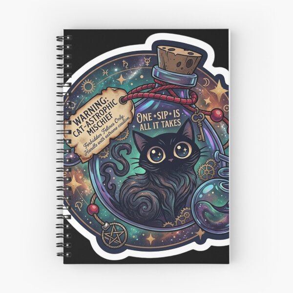 Item preview, Celestial Cat Potion - Cat-astrophic Mischief Potion designed and sold by CatstheticShop1.