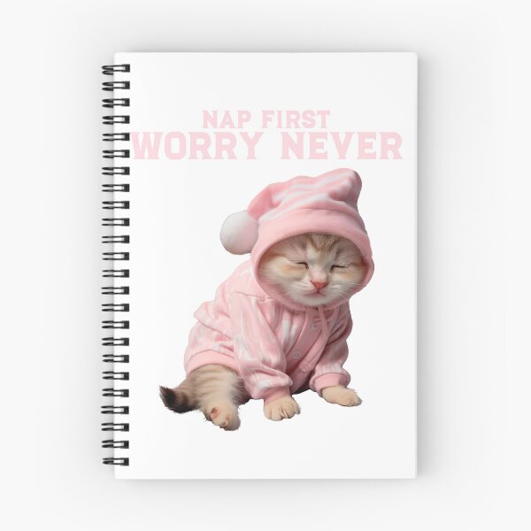 Item preview, Nap First.  Worry Never. Sleepy Kitten. designed and sold by RicaGG35.