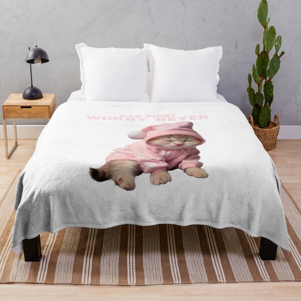 Item preview, Nap First. Worry Never. Sleepy Kitten. designed and sold by RicaGG35.