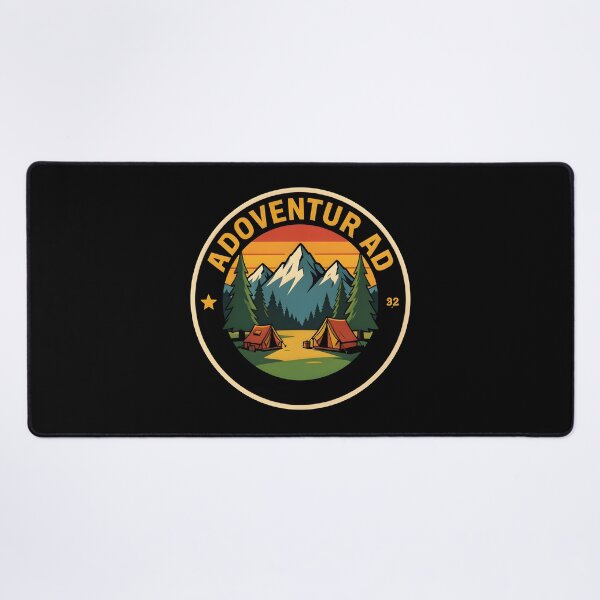 Item preview, Vintage Camping Adventure Mountain Badge Emblem designed and sold by KCasual.