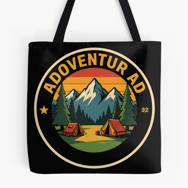 Item preview, Vintage Camping Adventure Mountain Badge Emblem designed and sold by KCasual.
