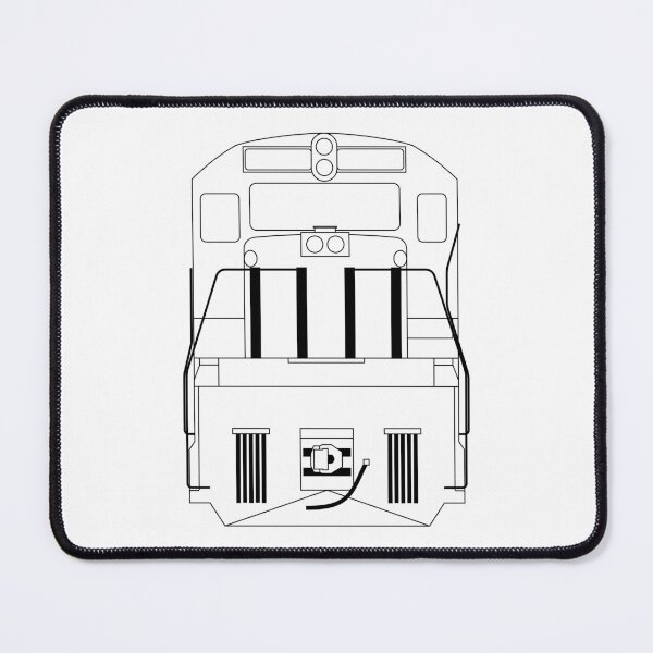 Artikelvorschau, GE U25 Liniengrafik entworfen und verkauft von Toasted Trains Designs.