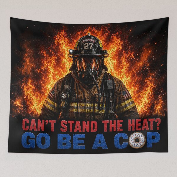 Item preview, Firefighter Humor - Can't Stand the Heat? Go Be A COP! designed and sold by nikkolaus.
