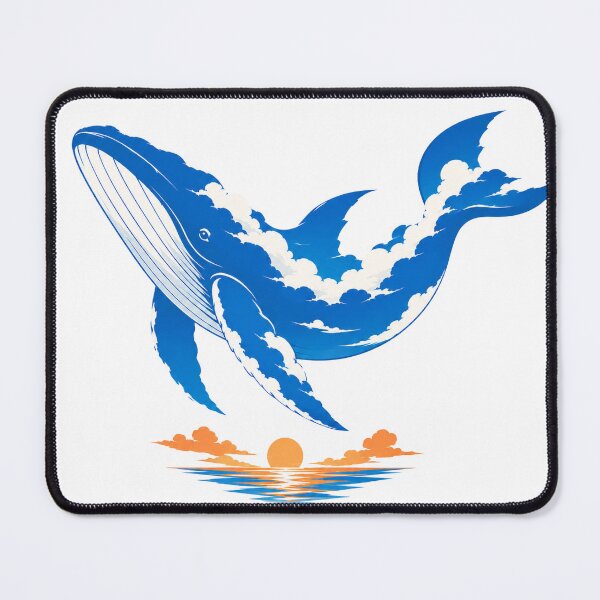 Item preview, Whale Sky – Cloud Whale Sunset Ocean Art designed and sold by Cloud Tide Studio.