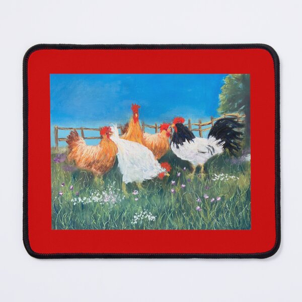 Item preview, Farm Life Depiction Of Roosters Is Created In Soft Pastel designed and sold by Kimberly Sells Studio.