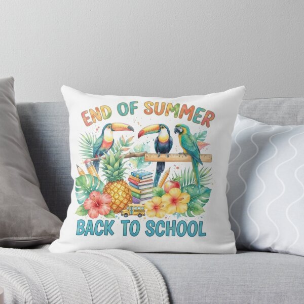 Item preview, Tropical Back to School Vibes Sticker – Parrot and Toucan Summer Art designed and sold by The Sticker Treasury.